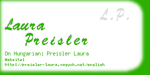 laura preisler business card